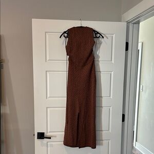 Free People Rust Backless Dress